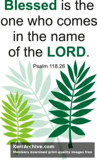 Year B Lent Palm/Passion Sunday