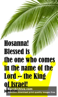 Palm Sunday — John 12:13