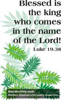 Year C Lent Palm/Passion Sunday