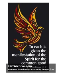 Pentecost — 1 Corinthians 12:7