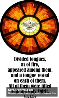 Pentecost — Acts 2:3-4