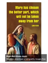 Year C After Pentecost Proper 11 — Luke 10:42