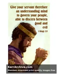 Year A After Pentecost Proper 12 — 1 Kings 3:9