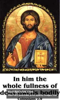 Year C After Pentecost Proper 12 — Colossians 2:9