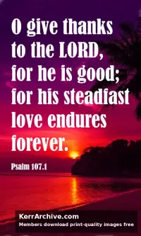 Year C After Pentecost Proper 13 — Psalms 107:1