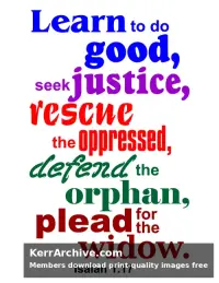 Year C After Pentecost Proper 14 — Isaiah 1:17
