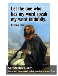Year C After Pentecost Proper 15 — Jeremiah 23:28