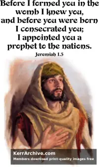Year C After Pentecost Proper 16 — Jeremiah 1:5