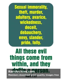 Year B After Pentecost Proper 17 — Mark 7:23