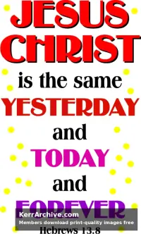 Year C After Pentecost Proper 17 — Hebrews 13:8