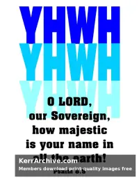 Year B After Pentecost Proper 22 — Psalms 8:9