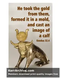 Year A After Pentecost Proper 23 — Exodus 32:4