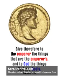 Year A After Pentecost Proper 24 — Matthew 22:21
