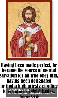 Year B After Pentecost Proper 24 — Hebrews 5:9, 10