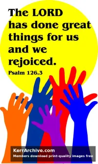 Year B After Pentecost Proper 25 — Psalms 126:3