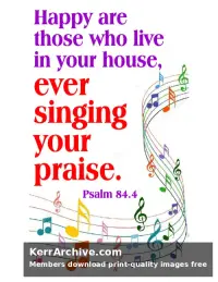 Year C After Pentecost Proper 25 — Psalms 84:4