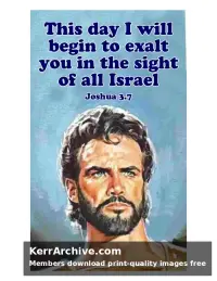 Year A After Pentecost Proper 26 — Joshua 3:7