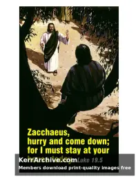 Year C After Pentecost Proper 26 — Luke 19:5