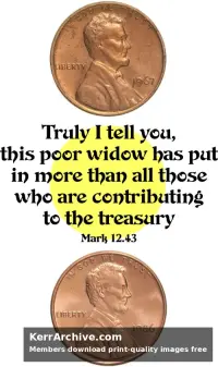 Year B After Pentecost Proper 27 — Mark 12:43