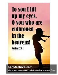 Year A After Pentecost Proper 28 — Psalms 123:1