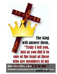Year A After Pentecost Proper 29 — Matthew 25:40