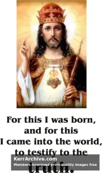 Year B After Pentecost Reign of Christ (Proper 29)