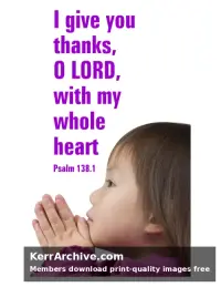 Year B After Pentecost Proper 5 — Psalms 138:1