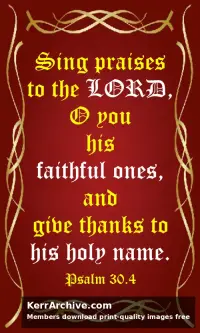Year B After Pentecost Proper 8 — Psalms 30:4