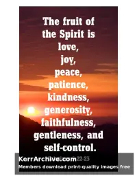 Year C After Pentecost Proper 8 — Galatians 5:22, 23