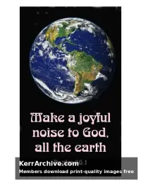 Year C After Pentecost Proper 9 — Psalms 66:1