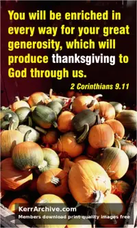 Year A After Pentecost Thanksgiving Day (USA)
