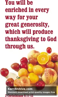 Year A After Pentecost Thanksgiving Day (USA)