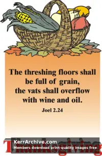 Year B After Pentecost Thanksgiving Day (USA)