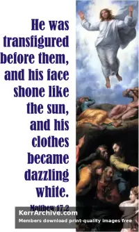Year A Epiphany Transfiguration Sunday