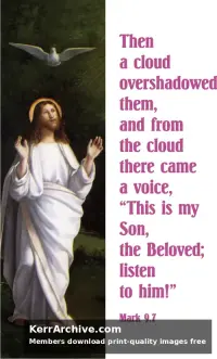 Year B Epiphany Transfiguration Sunday