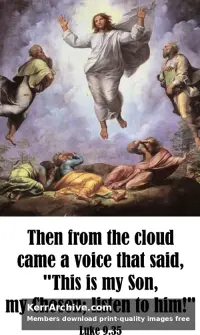 Transfiguration Sunday — Luke 9:35