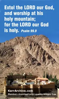 Transfiguration Sunday — Psalms 99:9