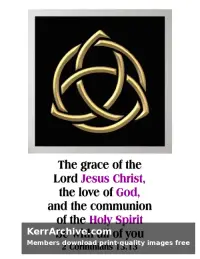Trinity Sunday — 2 Corinthians 13:13