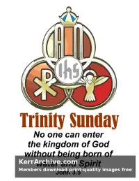 Trinity Sunday — John 3:5