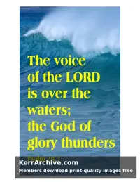 Trinity Sunday — Psalms 28:3